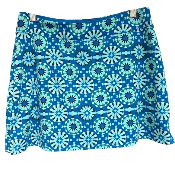 Tranquility by Colorado Clothing Blue Geometric Athletic Skort Size Small - Picture 2 of 6